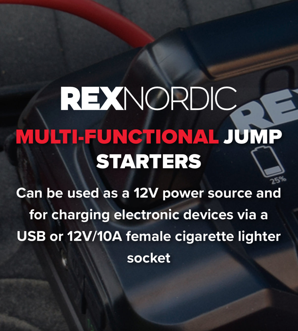 REXNORDIC MULTI-FUNCTIONAL JUMP STARTERS